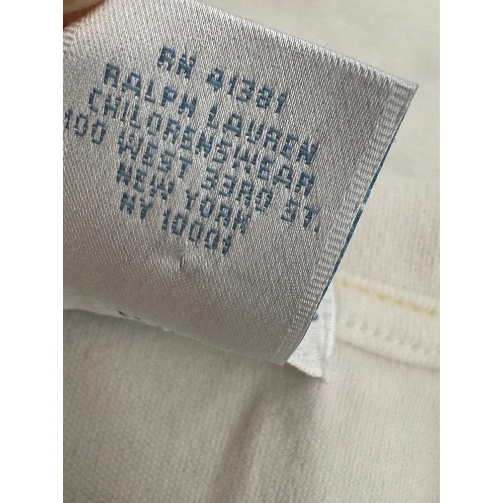 Vtg Y2K Ralph Lauren Polo Bodysuit Baby Size 9M White Short Sleeve Cotton Pique